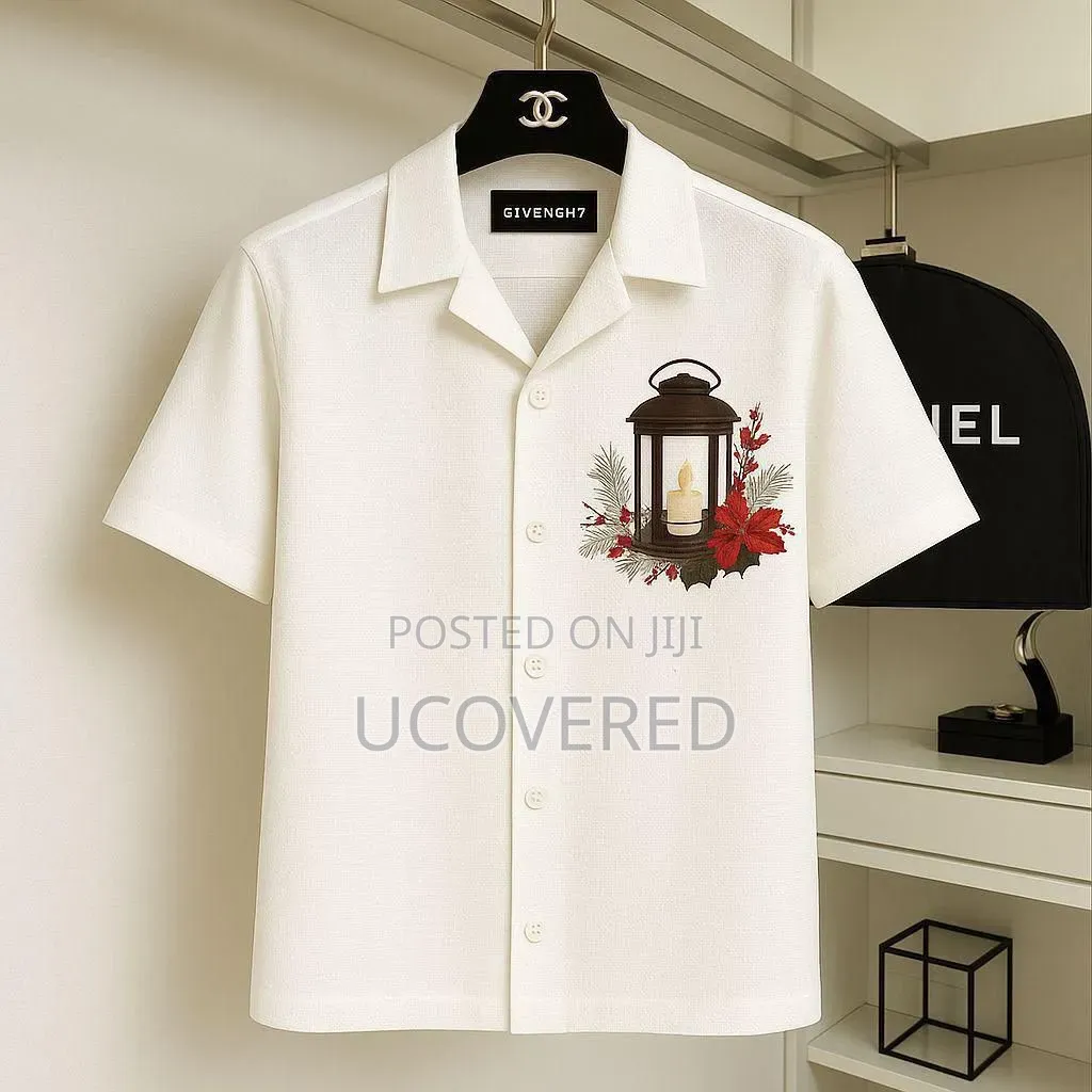 White Camp Collar Shirt