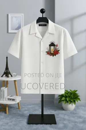 White Camp Collar Shirt
