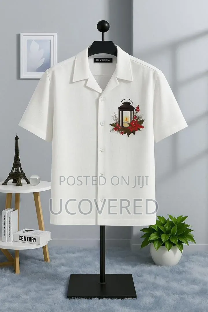 White Camp Collar Shirt