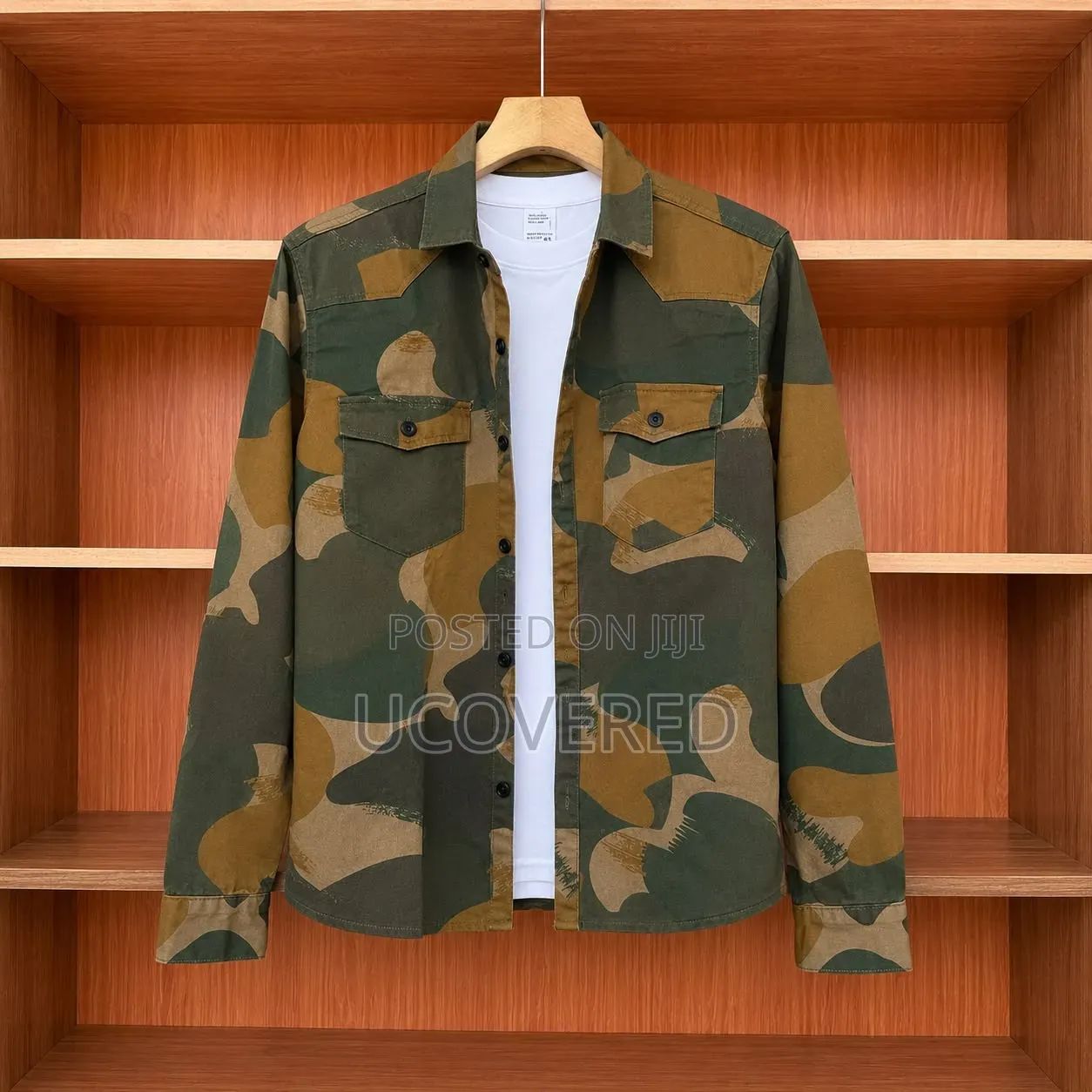 Camo Khaki Work Long Sleeve Shirt