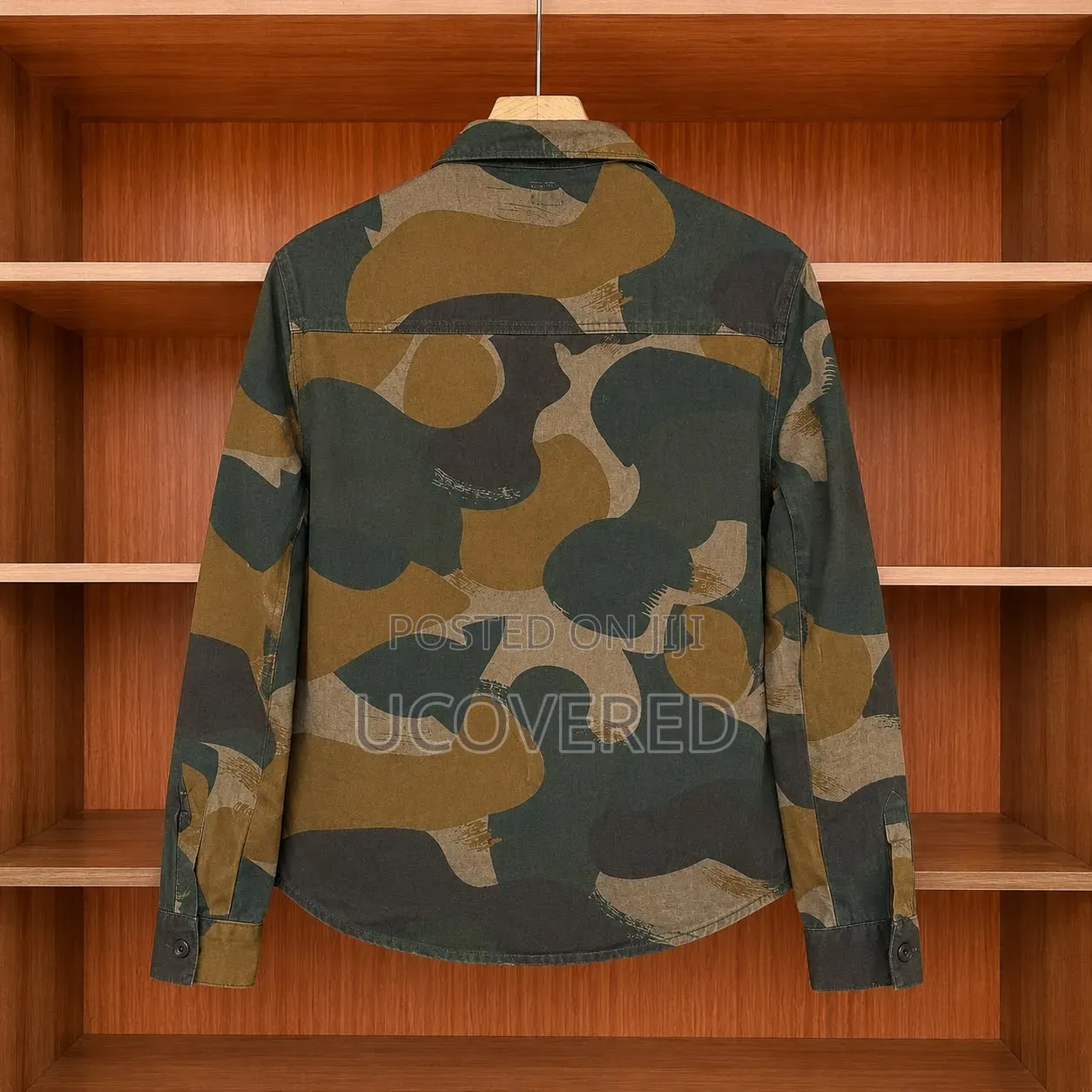 Camo Khaki Work Long Sleeve Shirt