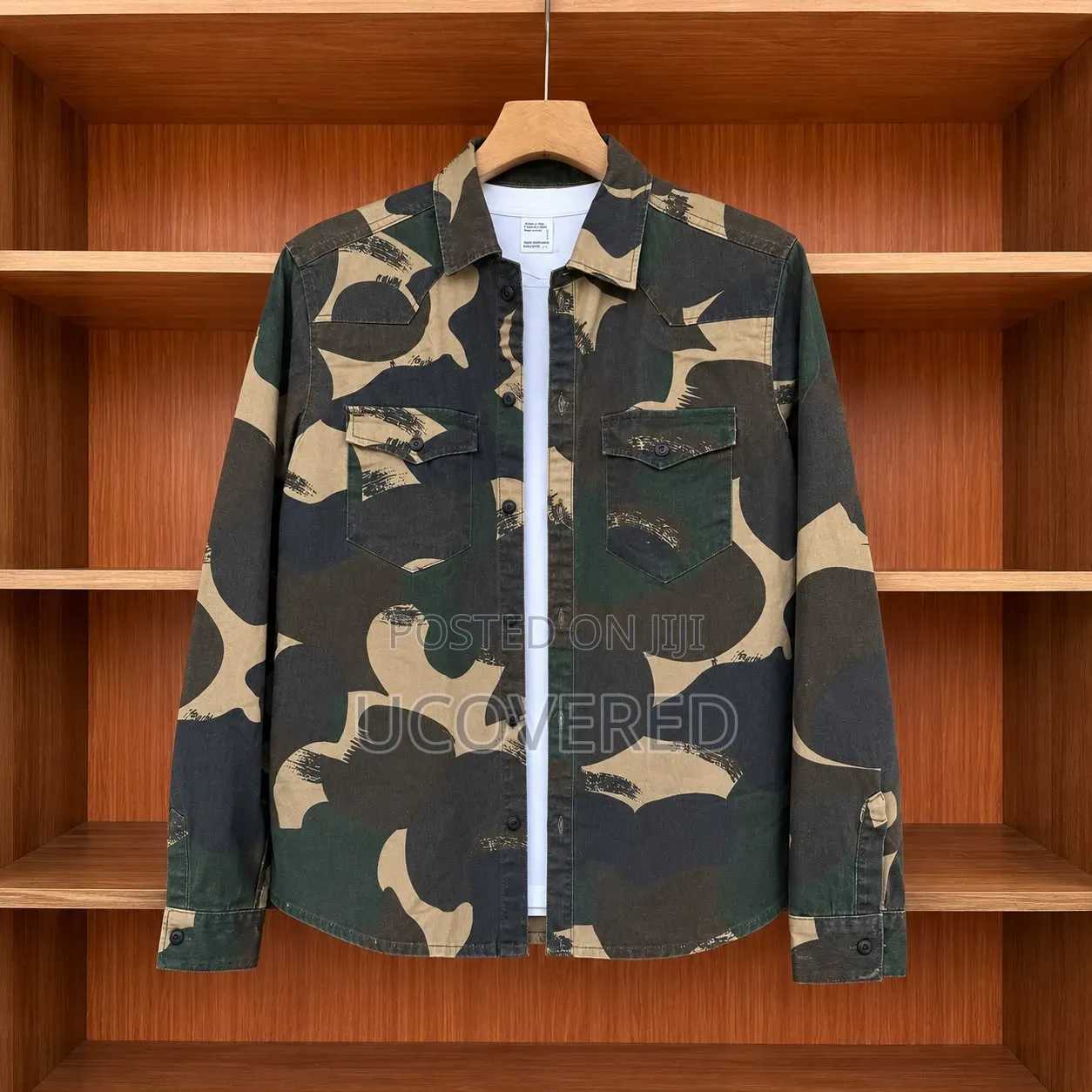 Camo Khaki Work Long Sleeve Shirt