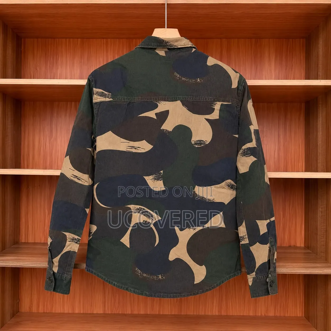 Camo Khaki Work Long Sleeve Shirt