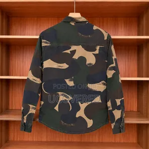 Camo Khaki Work Long Sleeve Shirt