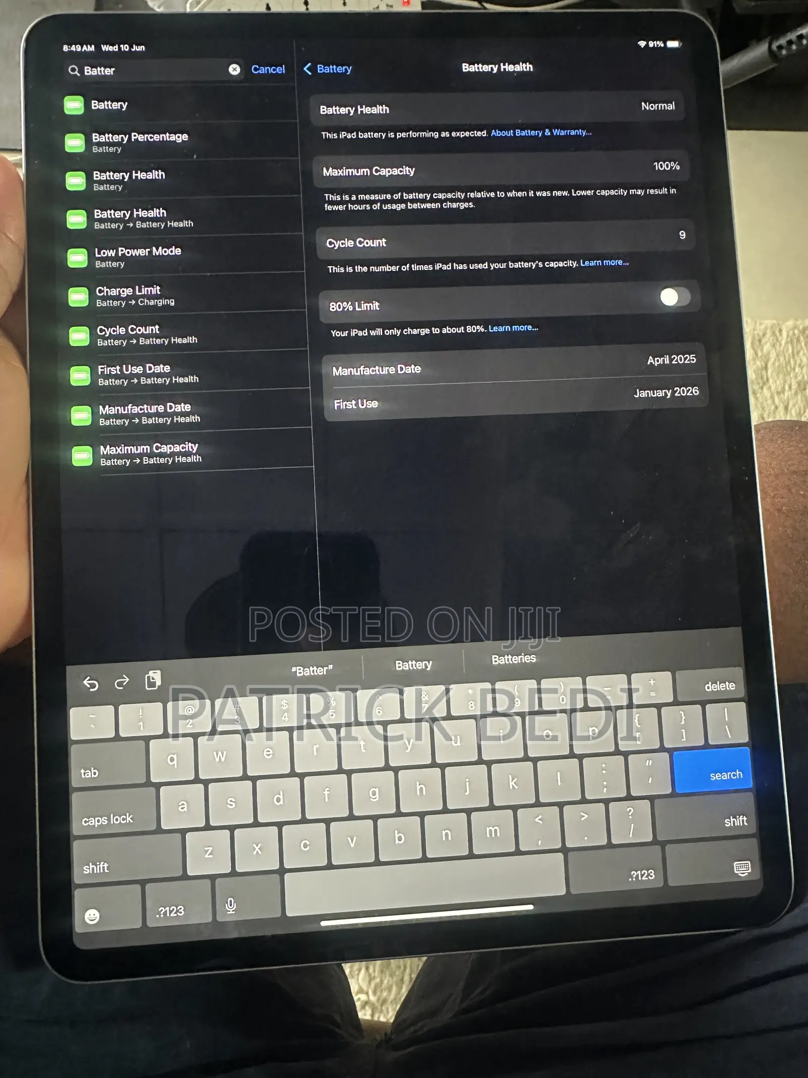 Apple iPad Air 13 (2024) 128 GB Silver