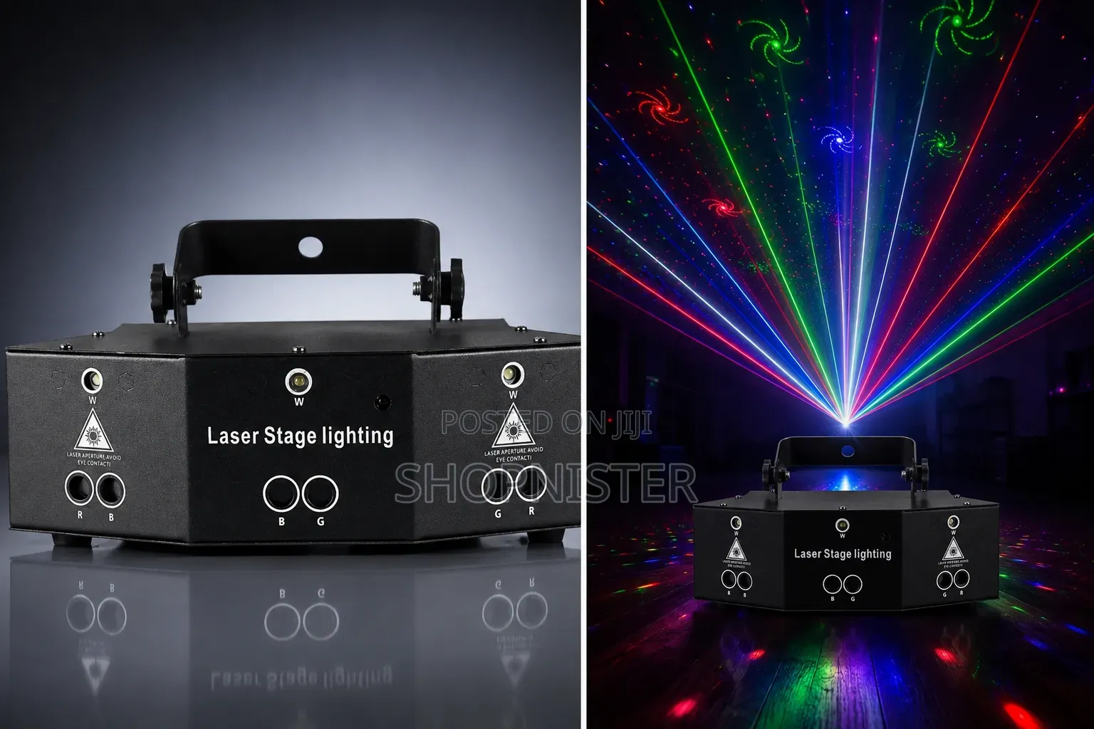 RGB Laser Stage Party Light With Remote Control – Lighting Projector
