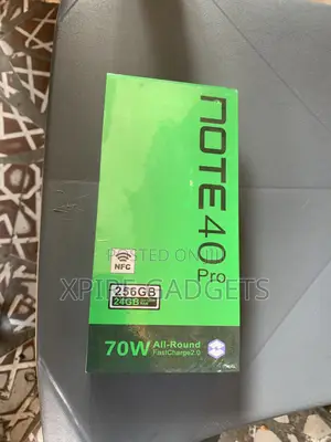 New Infinix Note 40 Pro 5G 256 GB Black