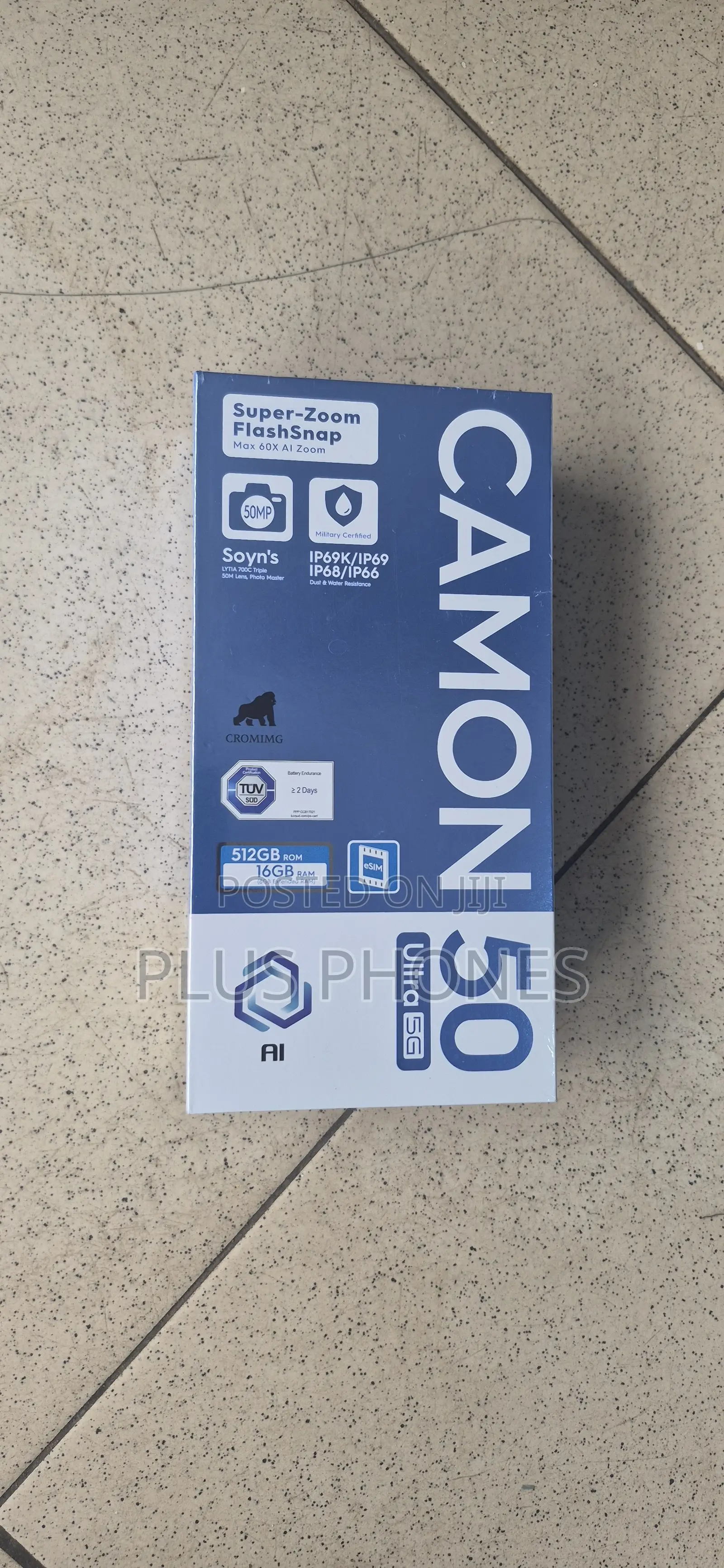 New Tecno Camon 50 Ultra 512 GB Black