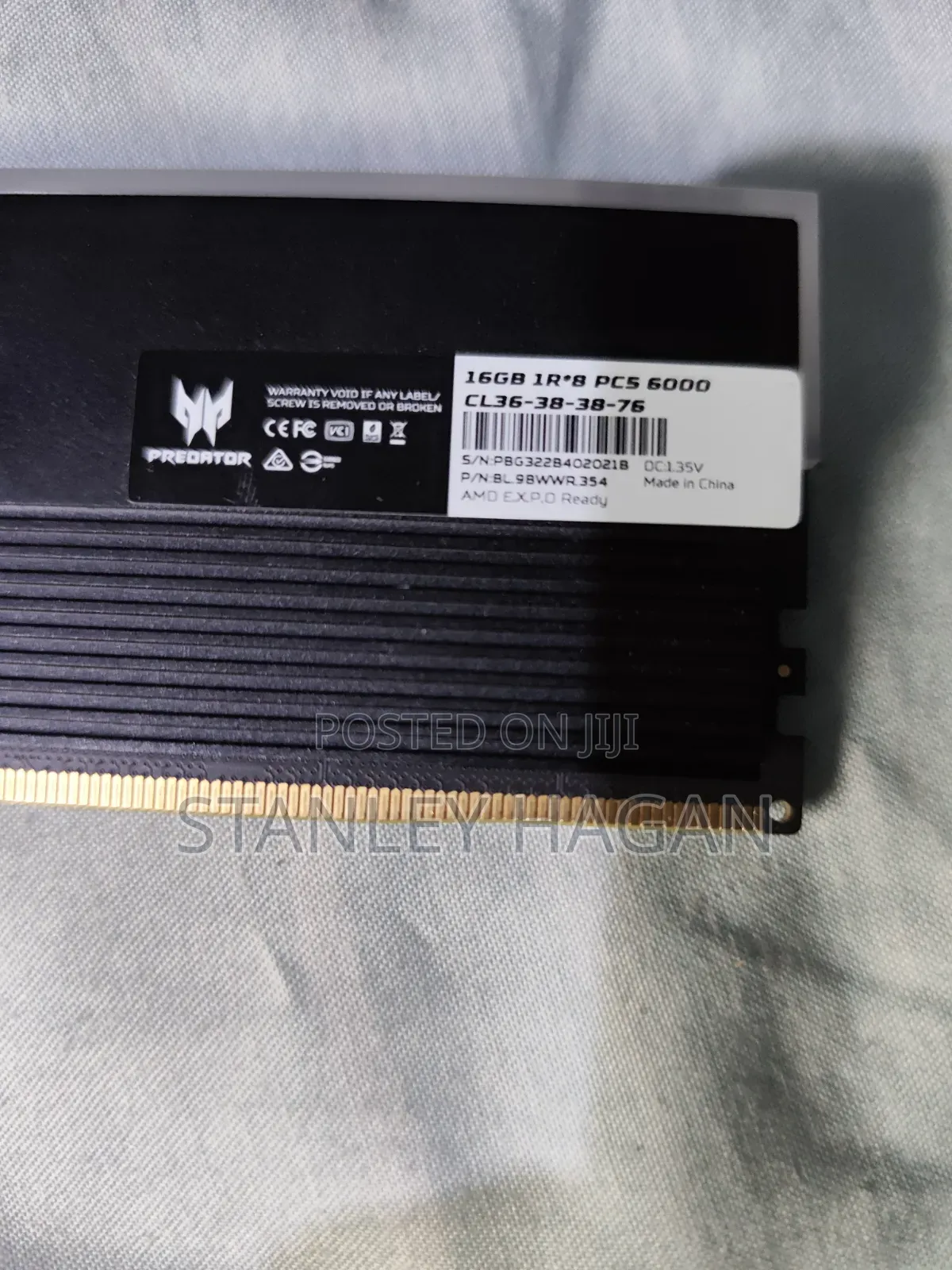 Acer Predator Vesta Ii 16gb 6000mhz Ddr5 Ram