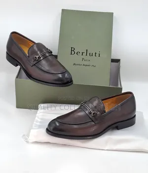 Dark Brown Berluti Loafers
