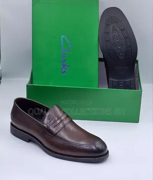 Clarks Mens Brown Leather Penny