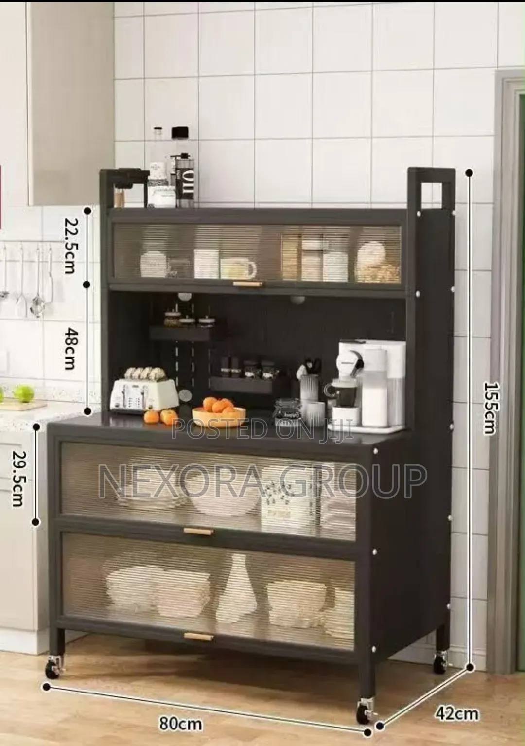 Premium Kitchen Rack Cabinet Large Capacity Storage Solution