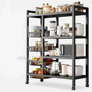 Multifunctional 5 Tier Shelf Rack Strong Kitchen Storage Solution