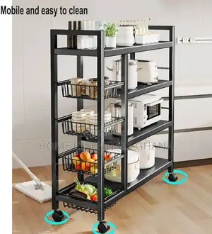 Multifunctional 5 Tier Shelf Rack Strong Kitchen Storage Solution