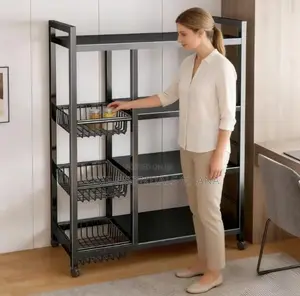 Multifunctional 5 Tier Shelf Rack Strong Kitchen Storage Solution