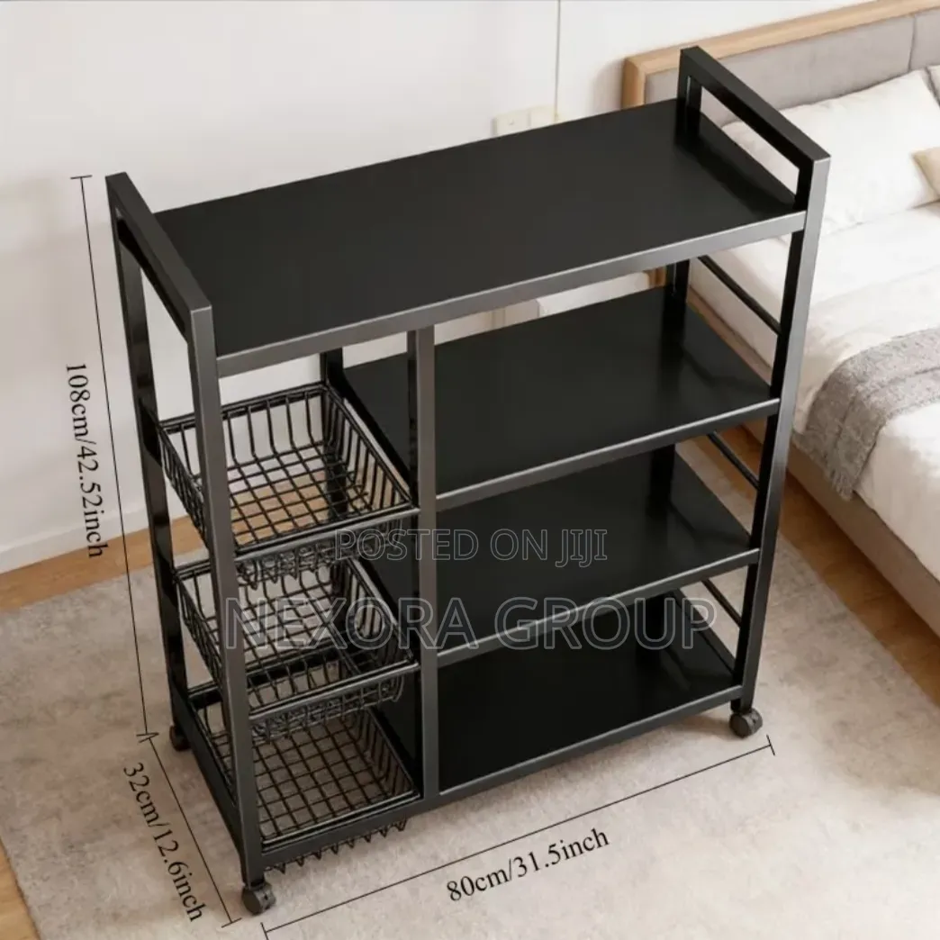 Multifunctional 5 Tier Shelf Rack Strong Kitchen Storage Solution