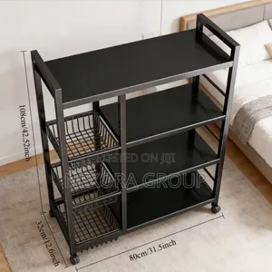Multifunctional 5 Tier Shelf Rack Strong Kitchen Storage Solution