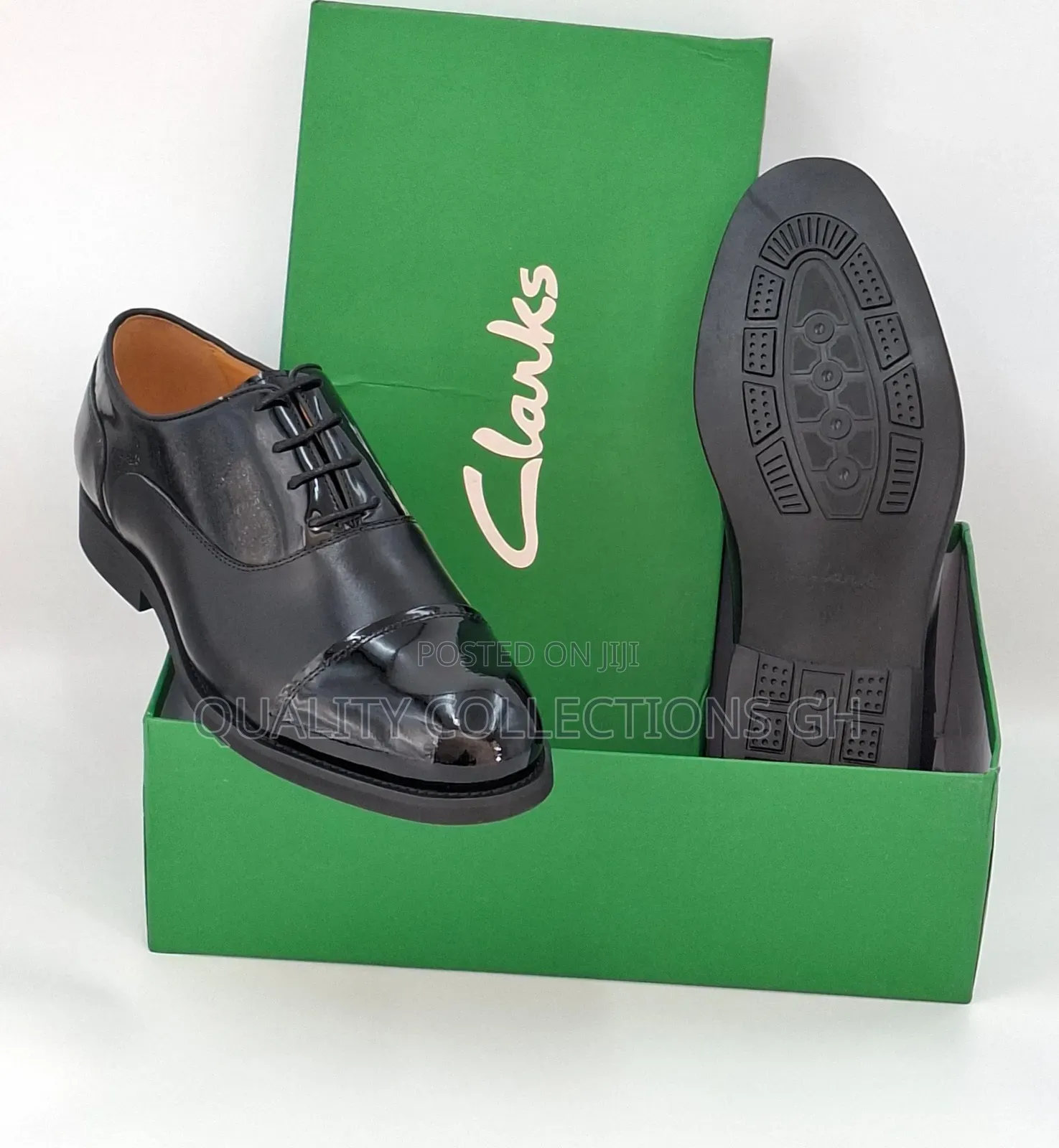 Clarks Patent Leather Oxford Shoe