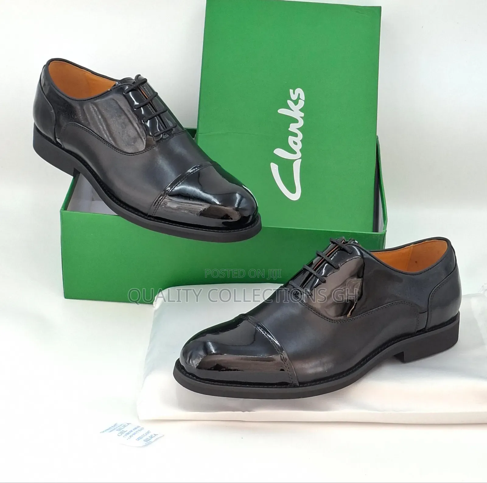 Clarks Patent Leather Oxford Shoe