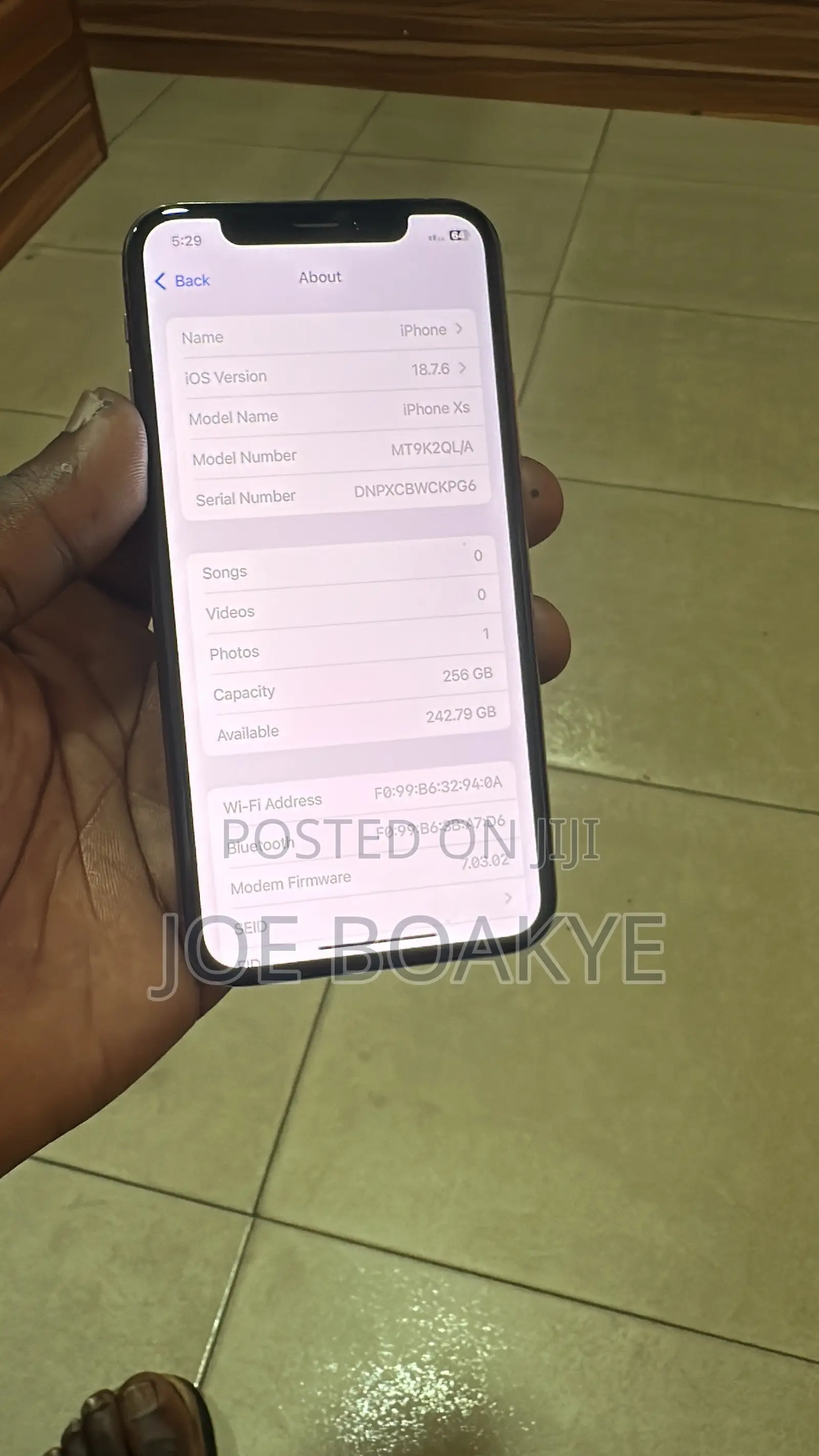 Apple iPhone XS 256 GB Gold
