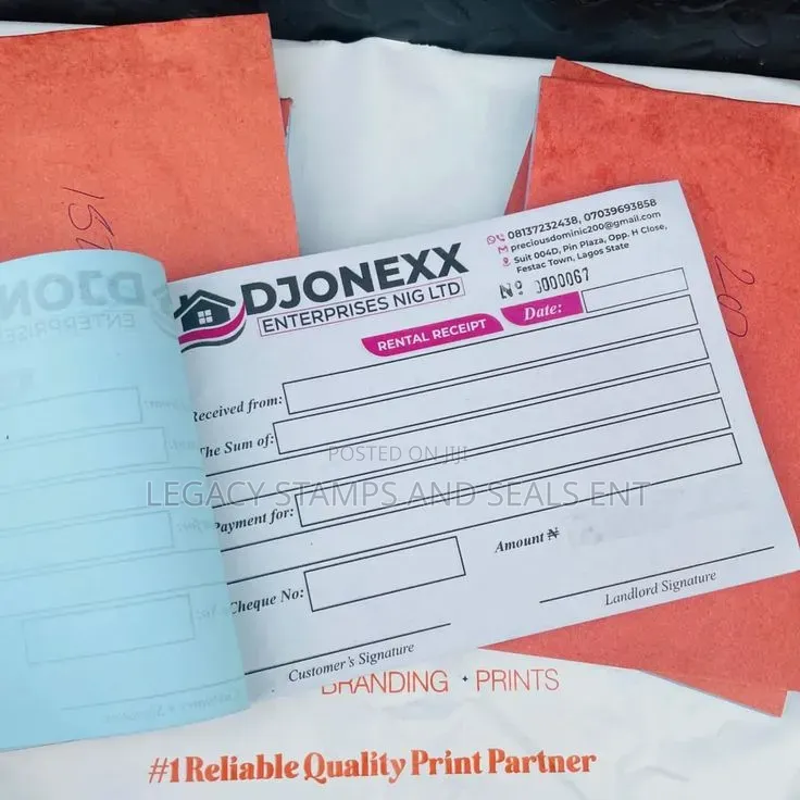 Receipts and Invoices