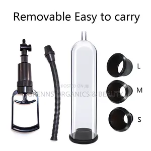 Penis Pump Vacuum Enlargement Pump – 3 Sizes S/M/L Men Sex Toy