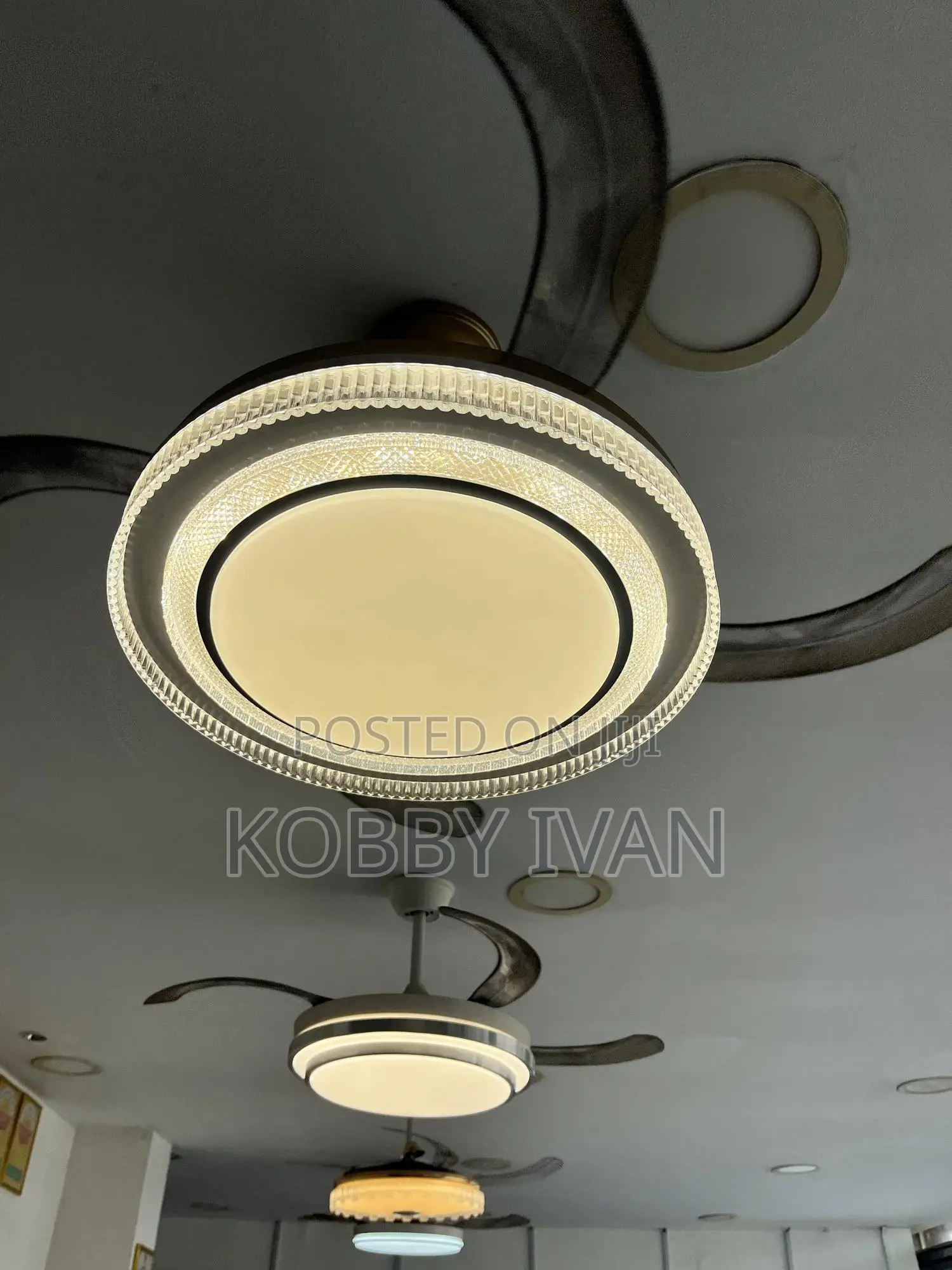 75w Intellectual Fan Light With Remote and Wall Mount