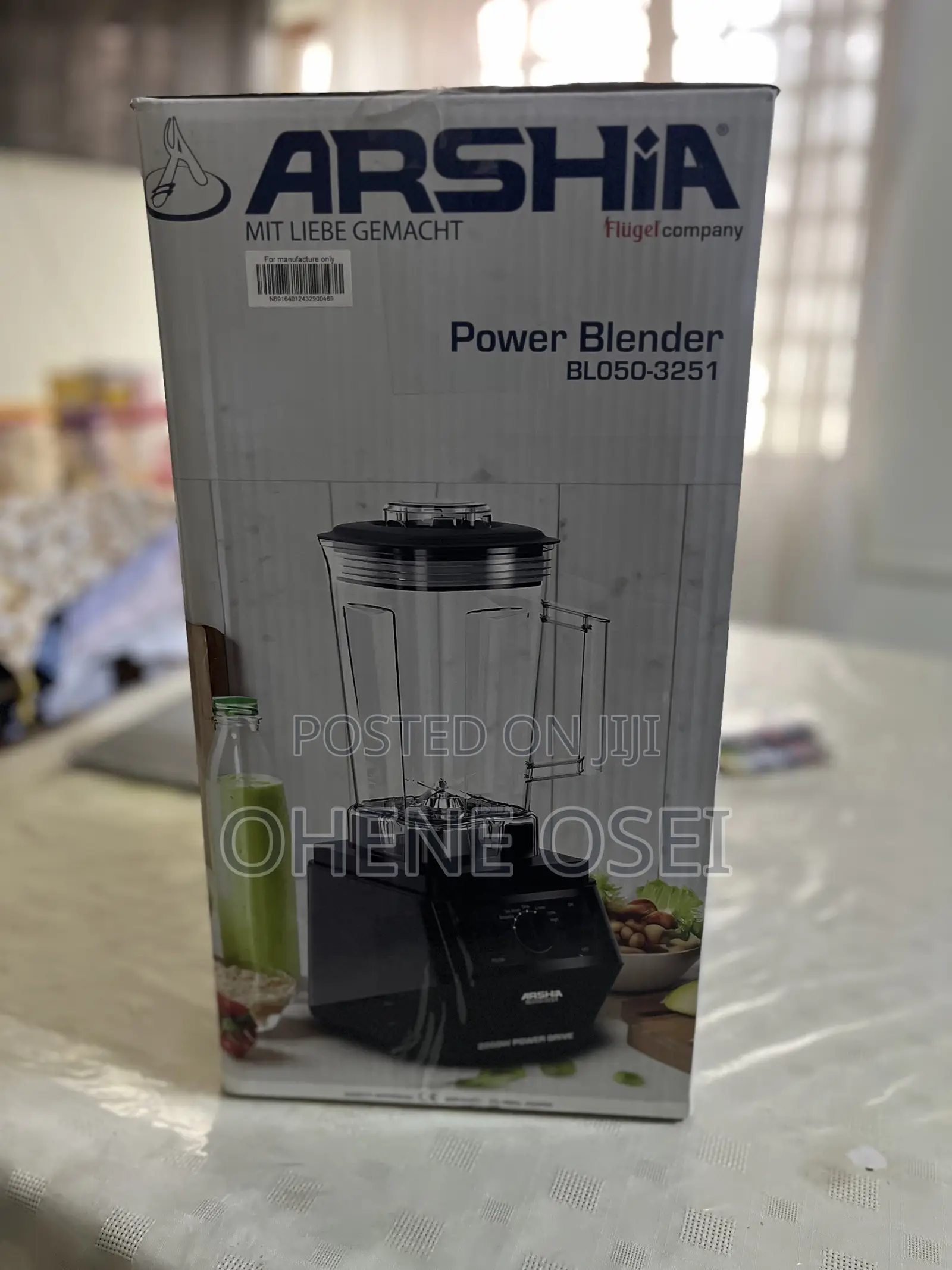 Arshia 2200w Heavy Duty Power Blender (2l) – Model Bl050-3251