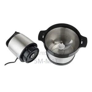 8l Fufu Pounder Palm Nut and Meat Grinder Silver/Black
