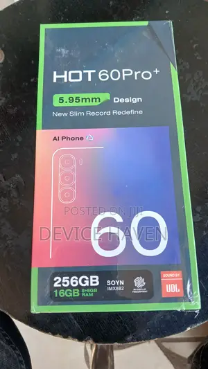 New Infinix Hot 60 Pro+ 256 GB Black