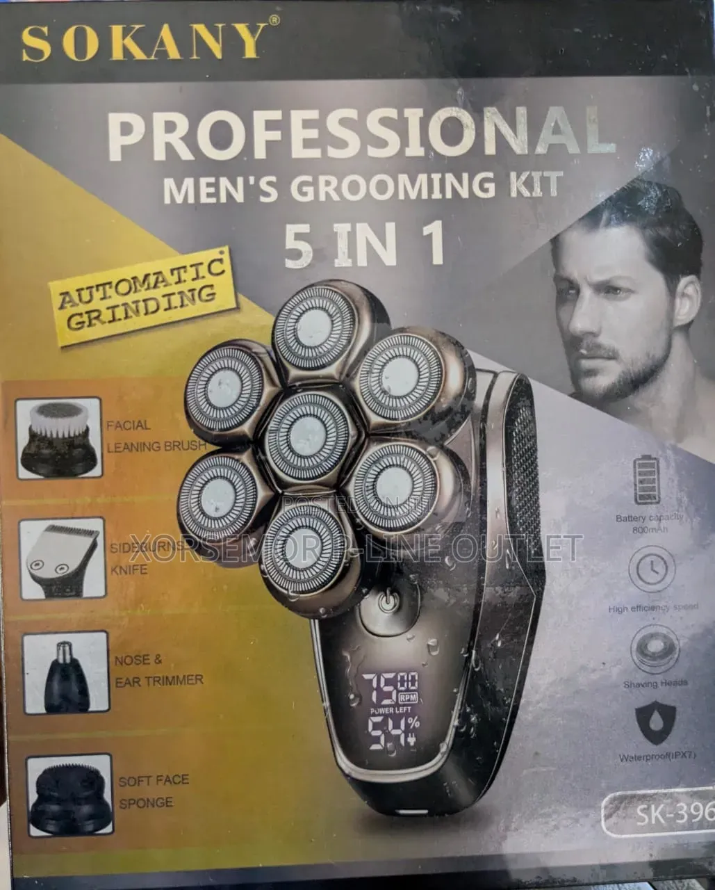 Sokany Sk-396 Professional Men’S Grooming Kit With 800mah Battery