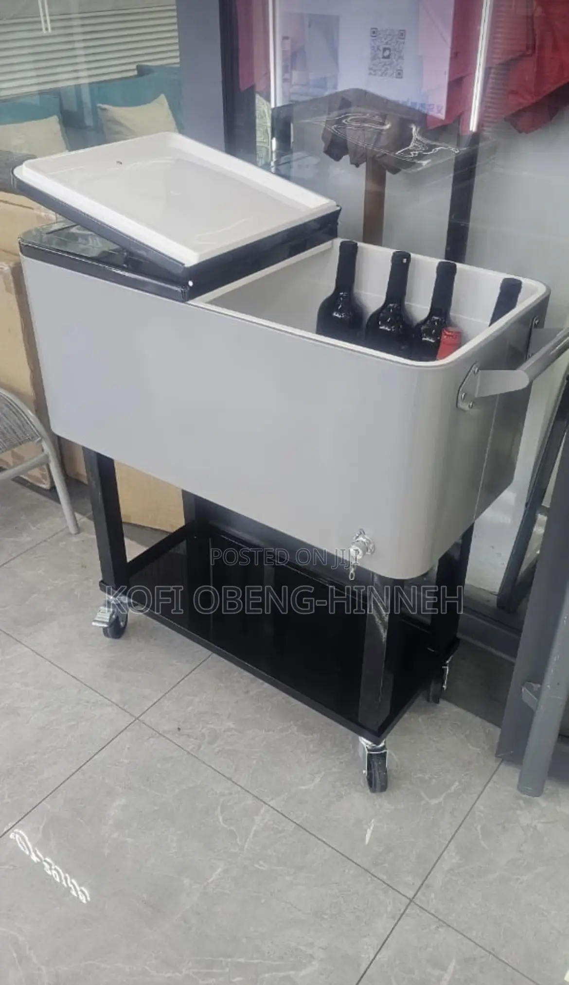 Rolling Ice Chest Cart