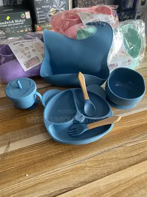 6pcs Silicone Baby Feeding Set