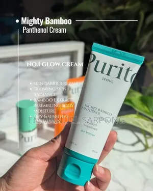 Purito Mighty Bamboo Panthenol Cream for Damage Skin, Dry Skin