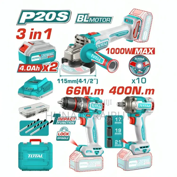 Cordless 3 PCS 
Combo Kit