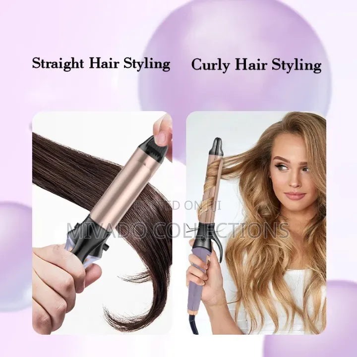 2 in 1 Hair Curler and Straightener