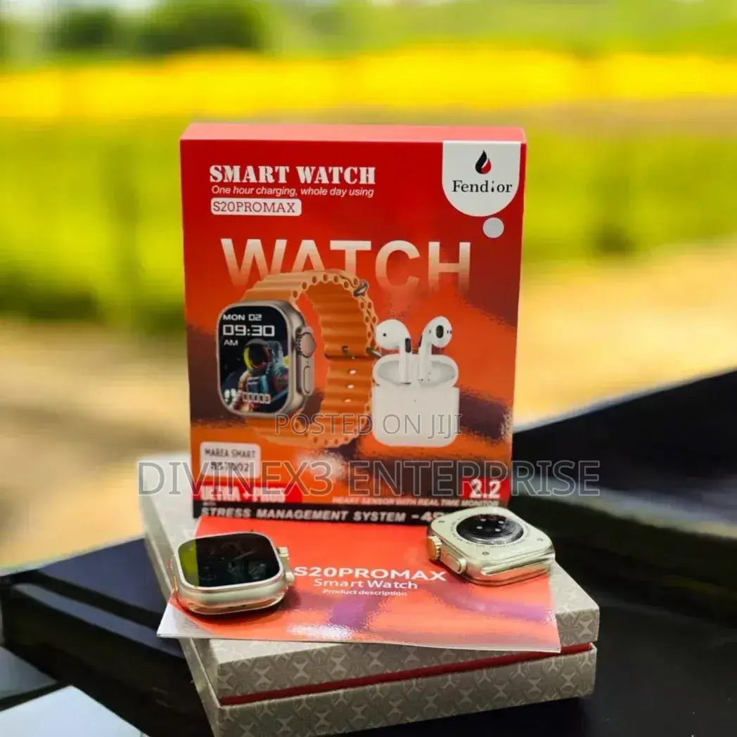  S20 Pro Max Smart Watch + Free Pro5 Earbuds