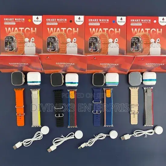  S20 Pro Max Smart Watch + Free Pro5 Earbuds