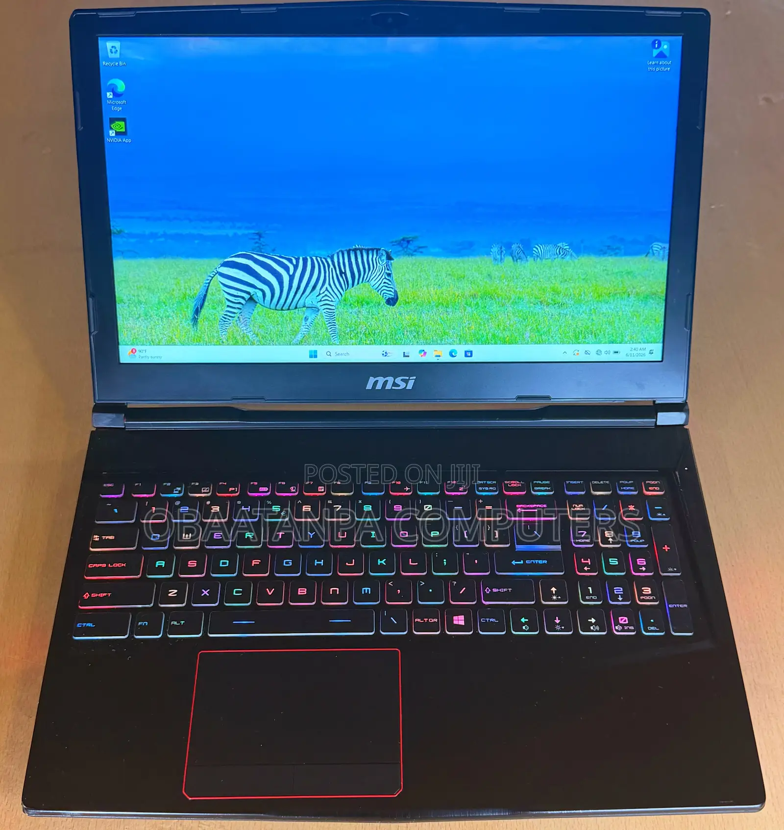 Laptop MSI GE62MVR 7RG Apache Pro 16GB Intel Core i7 SSD 256GB