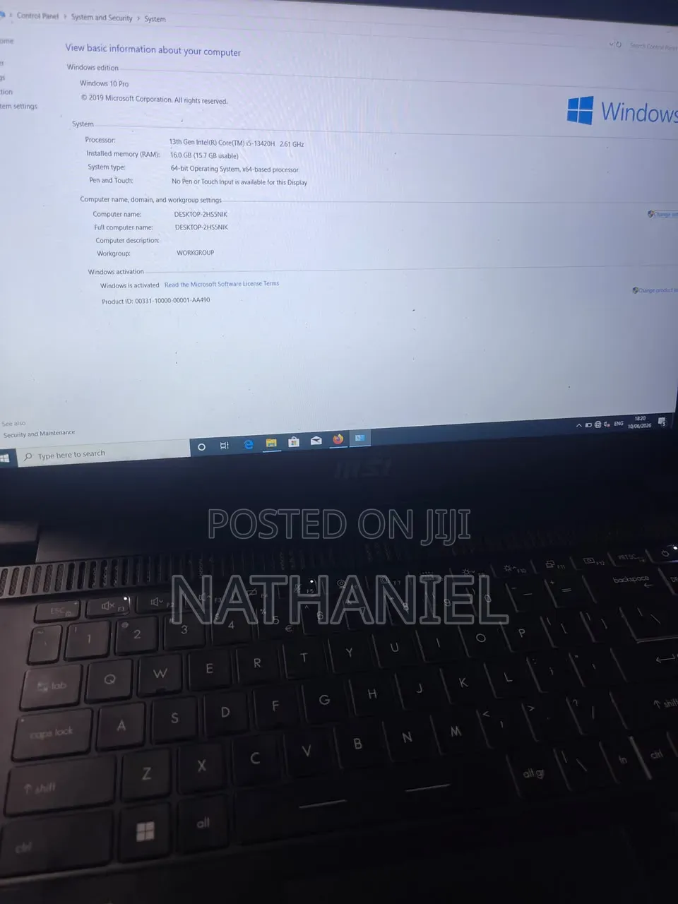 MSI Stealth 17 Studio A13V 16GB Intel Core i5 SSHD (Hybrid) 512GB