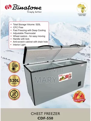 Binatone 520liters Freezer