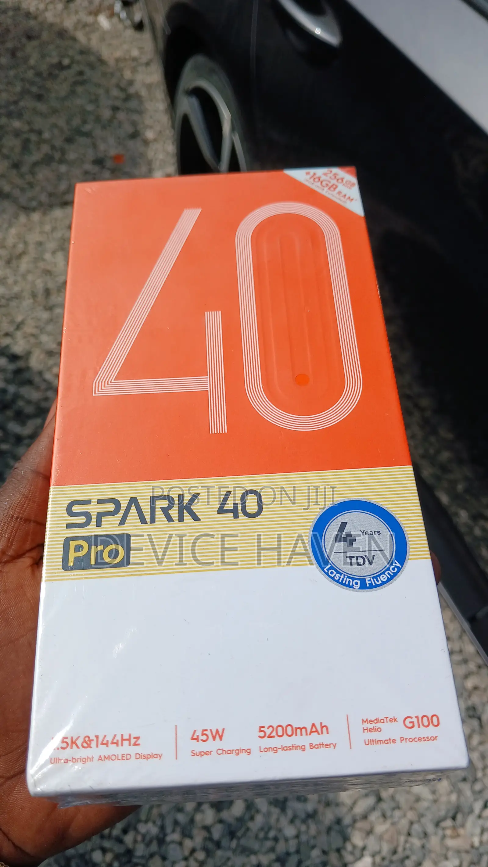 New Tecno Spark 40 Pro 256 GB Black