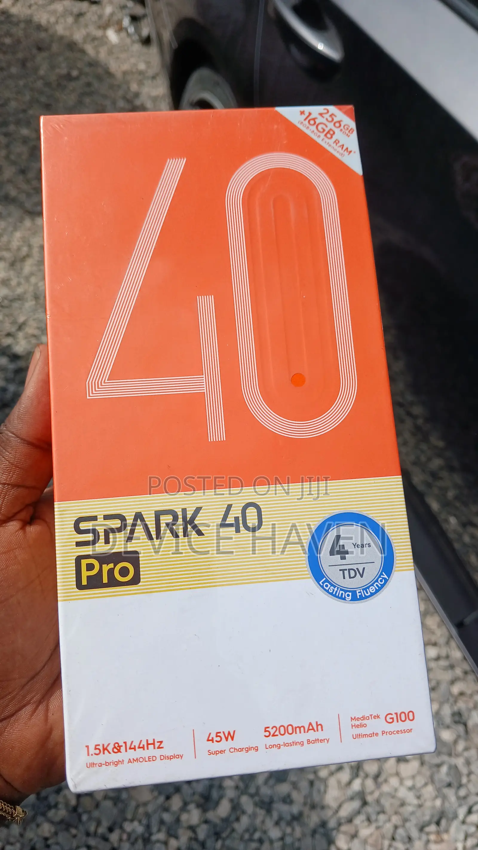 New Tecno Spark 40 Pro 256 GB Black