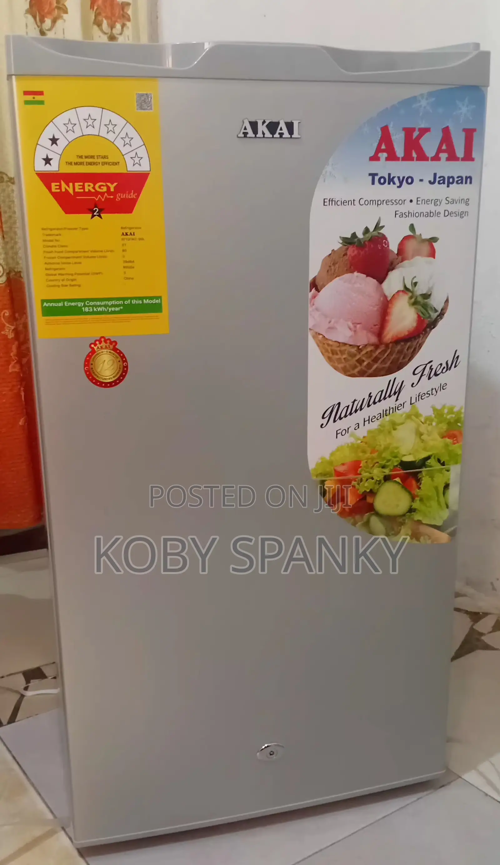 Akai Single Door Fridge (Table Top) 90l