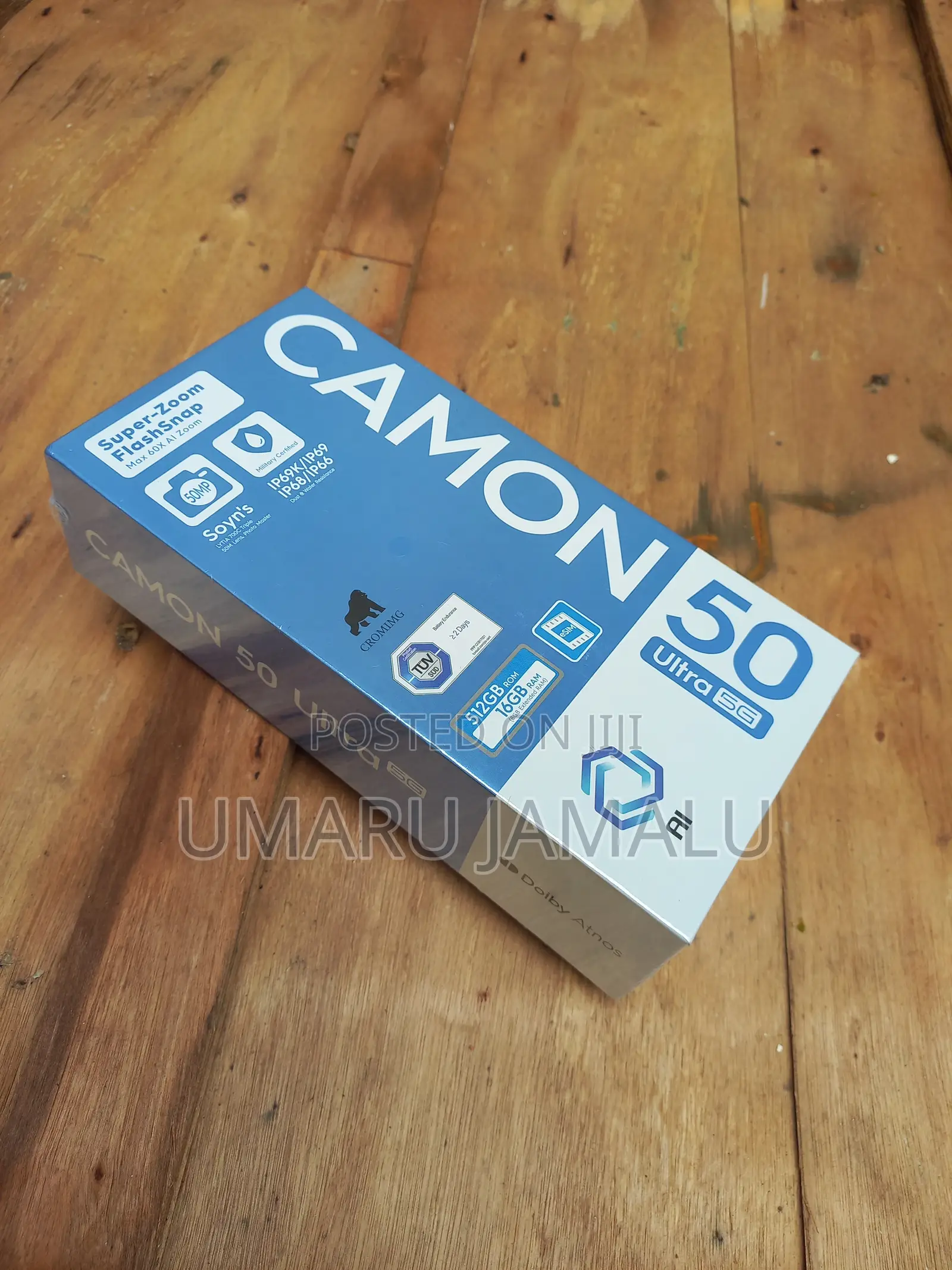 New Tecno Camon 50 Ultra 512 GB Black