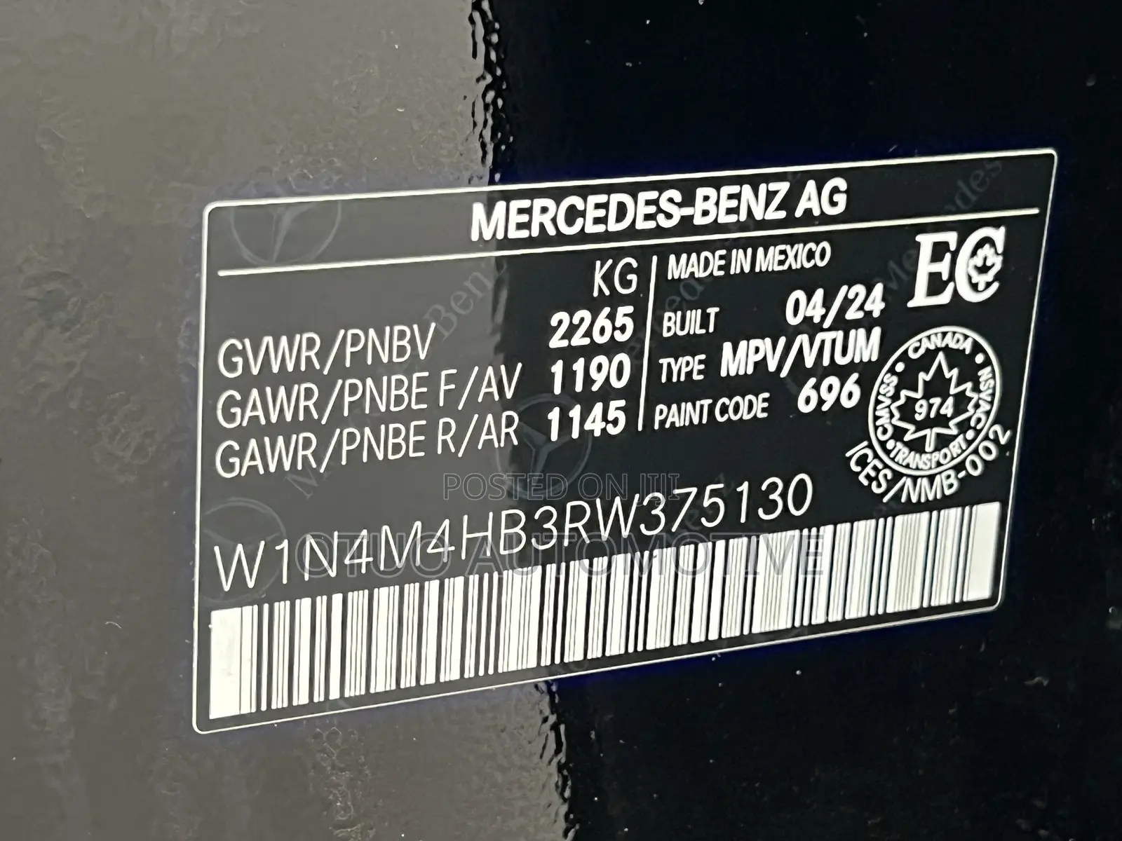 Mercedes-Benz GLB-Class GLB 250 4MATIC AWD 2024 Black