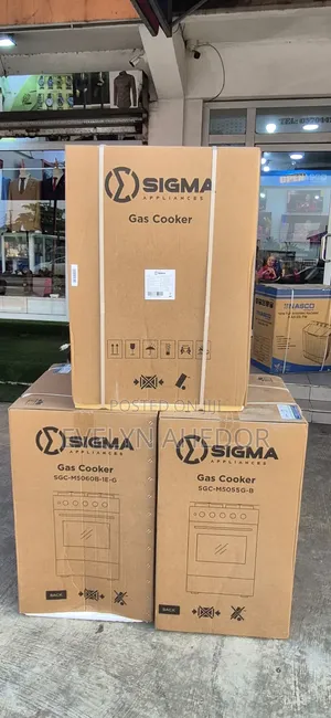 Electric Sigma Gas Cooker With 1 Electric and 3 Gas Cooker With Oven