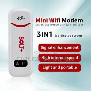 Bolt+ Lte 4g Usb Modem Wi-Fi Hotspot – 3-in-1 Connectivity