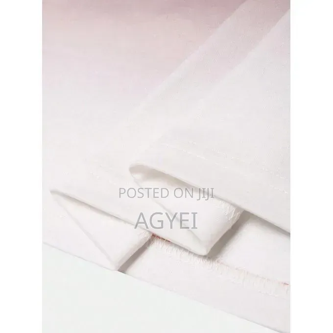 Men’S Gradient Color Short Sleeve T-Shirt – Brown White Casual Tee
