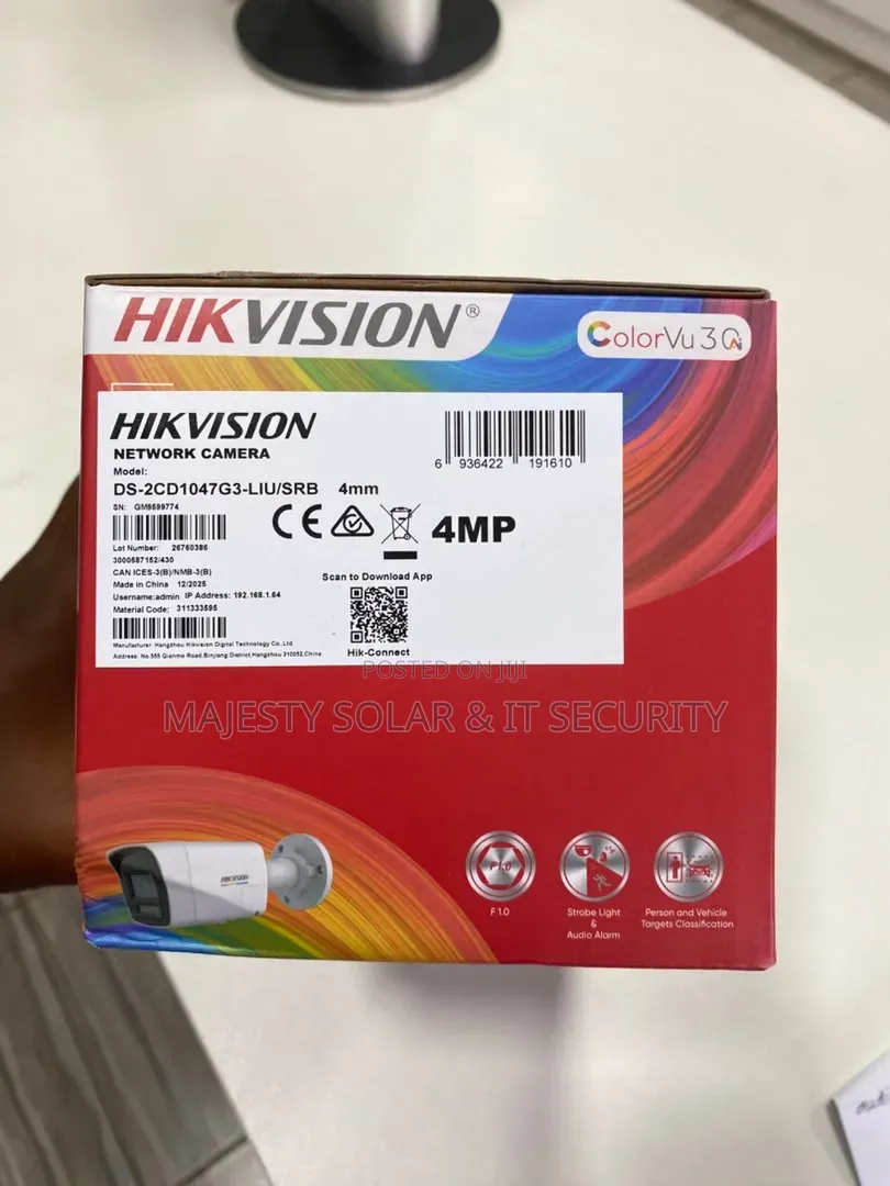 Hikvision Colourvu 4mp Outdoor Camera 2way Audio Ip